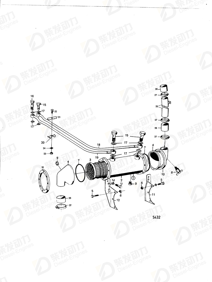 volvo penta Bracket 821058 Drawing volvo penta Bracket 821058 Drawing